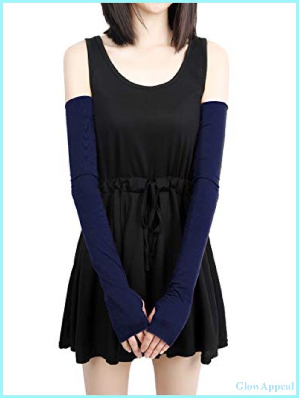 Stretchy Extra Long Fingerless Gloves Sun Protection Halloween Costume Party